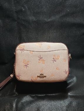 Coach Camera Bag With Floral Bow Print